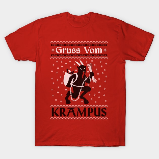 Grus Vom Krampus T-Shirt by jozvoz